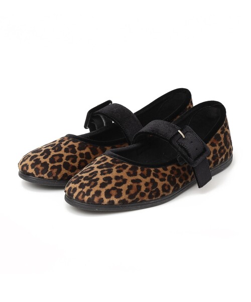 SHIPS(シップス)の「MACARENA: レオパード メリー ジェーン(バレエシューズ・レディース・ブラウン・38/37/36)」の7枚目の写真