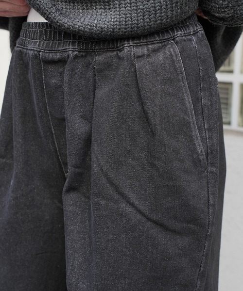 Aphlotus（アプロタス）の「イージータックデニムスラックス（デニムパンツ・メンズ・ブラック/ブルー・LARGE/MEDIUM/SMALL）」の4枚目の写真