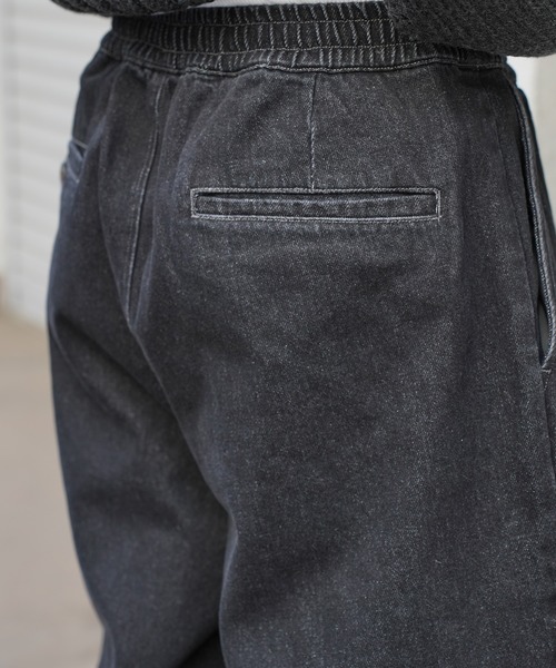 Aphlotus（アプロタス）の「イージータックデニムスラックス（デニムパンツ・メンズ・ブラック/ブルー・LARGE/MEDIUM/SMALL）」の6枚目の写真