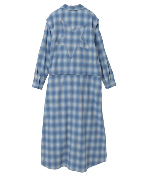 PENDLETON(ペンドルトン)の「【PENDLETON】FLANNEL CHECKED MULTI DRESS(シャツワンピース・レディース・サックスブルー/ピンク/ベージュ・FREE)」の6枚目の写真