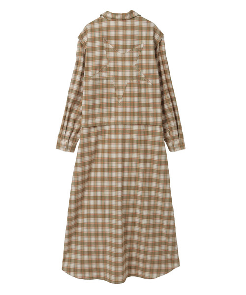 PENDLETON(ペンドルトン)の「【PENDLETON】FLANNEL CHECKED MULTI DRESS(シャツワンピース・レディース・サックスブルー/ピンク/ベージュ・FREE)」の7枚目の写真