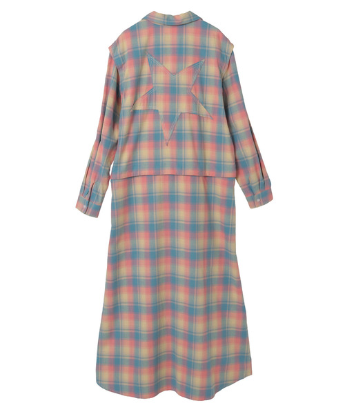 PENDLETON(ペンドルトン)の「【PENDLETON】FLANNEL CHECKED MULTI DRESS(シャツワンピース・レディース・サックスブルー/ピンク/ベージュ・FREE)」の12枚目の写真