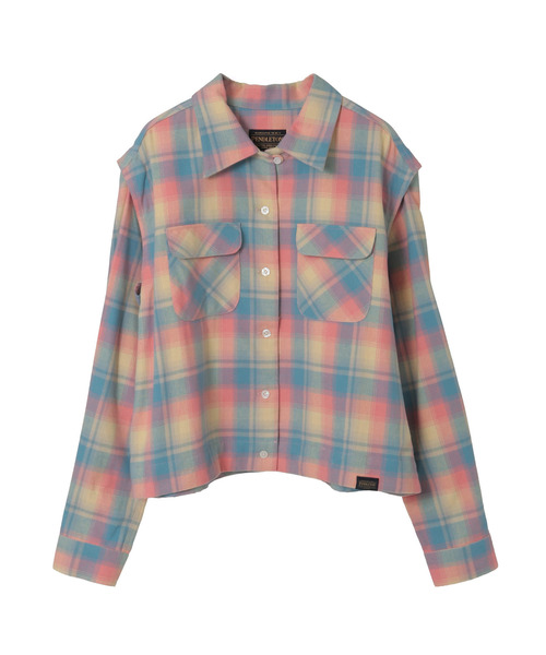 PENDLETON(ペンドルトン)の「【PENDLETON】FLANNEL CHECKED MULTI DRESS(シャツワンピース・レディース・サックスブルー/ピンク/ベージュ・FREE)」の11枚目の写真