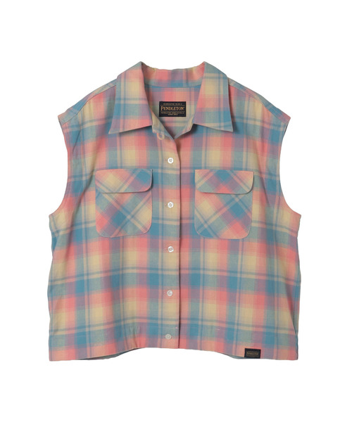 PENDLETON(ペンドルトン)の「【PENDLETON】FLANNEL CHECKED MULTI DRESS(シャツワンピース・レディース・サックスブルー/ピンク/ベージュ・FREE)」の10枚目の写真