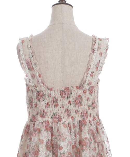 axes femme（アクシーズファム）の「花柄レースチュニック（チュニック