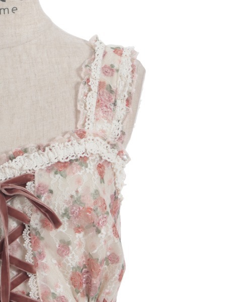 アクシーズファム　花柄キャミソール　チュニック 花柄キャミチュニック | axes femme online shop