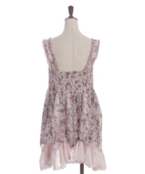 axes femme（アクシーズファム）の「花柄レースチュニック（チュニック