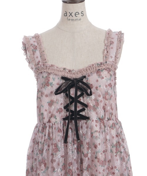 花柄レースチュニック（チュニック）｜axes femme（アクシーズファム