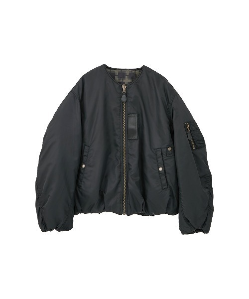 CLANE（クラネ）の「CLANE x FRGMT REVERSIBLE MA-1（MA-1・レディース・カーキ/ブラック・S/M）」の4枚目の写真