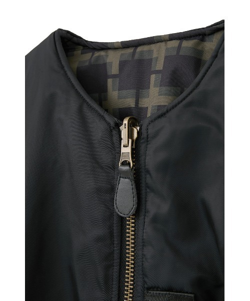 CLANE（クラネ）の「CLANE x FRGMT REVERSIBLE MA-1（MA-1・レディース・カーキ/ブラック・S/M）」の10枚目の写真