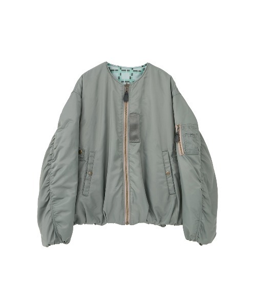 CLANE（クラネ）の「CLANE x FRGMT REVERSIBLE MA-1（MA-1・レディース・カーキ/ブラック・S/M）」の14枚目の写真