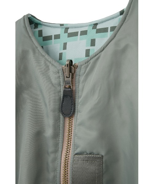CLANE（クラネ）の「CLANE x FRGMT REVERSIBLE MA-1（MA-1・レディース・カーキ/ブラック・S/M）」の19枚目の写真