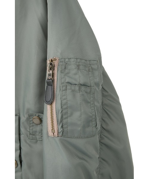 CLANE（クラネ）の「CLANE x FRGMT REVERSIBLE MA-1（MA-1・レディース・カーキ/ブラック・S/M）」の20枚目の写真