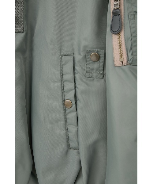 CLANE（クラネ）の「CLANE x FRGMT REVERSIBLE MA-1（MA-1・レディース・カーキ/ブラック・S/M）」の21枚目の写真