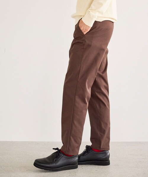  j.n.r.d（ジェー・エヌ・アール・ディー）の「SORONAブライトチノイージーパンツ（スラックス・メンズ・ブラック/ベージュ/ダークブラウン・S/LL/L/M）」の12枚目の写真