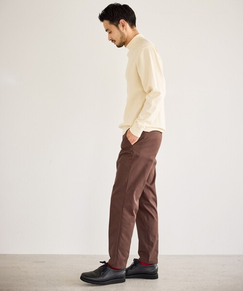  j.n.r.d（ジェー・エヌ・アール・ディー）の「SORONAブライトチノイージーパンツ（スラックス・メンズ・ブラック/ベージュ/ダークブラウン・S/LL/L/M）」の19枚目の写真