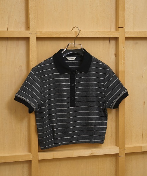 TODAYFUL（トゥデイフル）の「Border Polo Tops（ポロシャツ）」 - WEAR