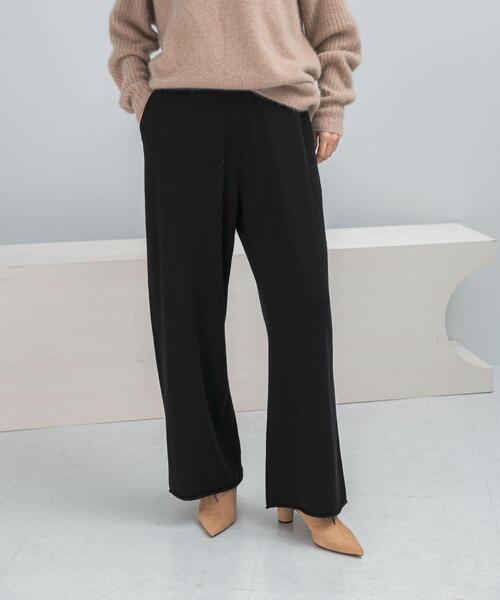 URBAN RESEARCH ROSSO WOMEN(アーバンリサーチ ロッソ)の「メリノウールニットパンツ(その他パンツ・レディース・ブラック/アイボリー・FREE)」の10枚目の写真