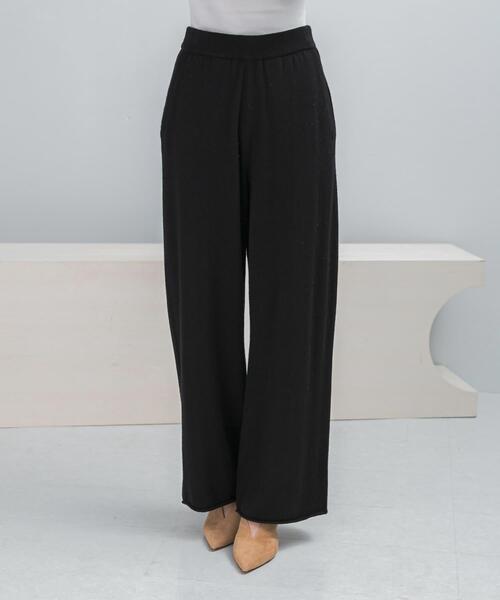 URBAN RESEARCH ROSSO WOMEN(アーバンリサーチ ロッソ)の「メリノウールニットパンツ(その他パンツ・レディース・ブラック/アイボリー・FREE)」の12枚目の写真