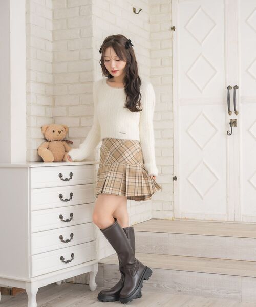 セール】切替チェックミニSK（スカート）｜ems excite（エムズ