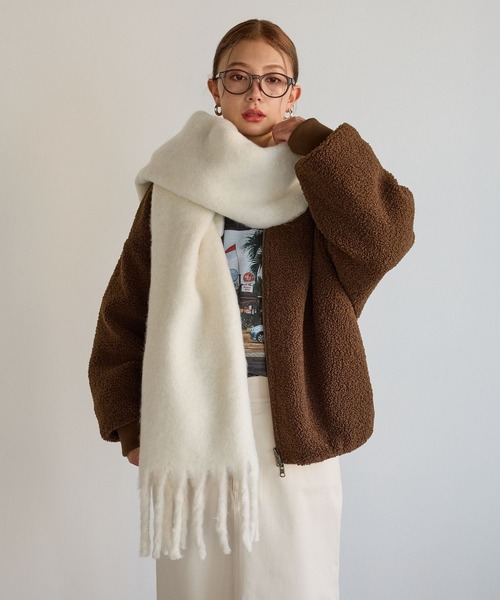 BAYFLOW(ベイフロー)の「静電気軽減マフラー(マフラー・レディース・オレンジ/ベージュ/ブルー/オフホワイト・FREE)」の19枚目の写真