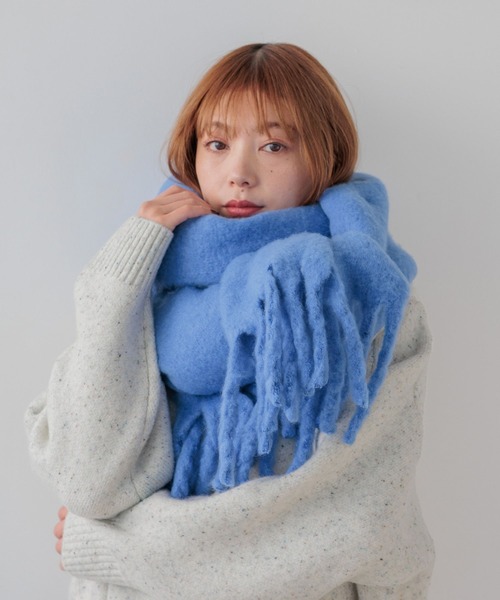 BAYFLOW(ベイフロー)の「静電気軽減マフラー(マフラー・レディース・オレンジ/ベージュ/ブルー/オフホワイト・FREE)」の20枚目の写真