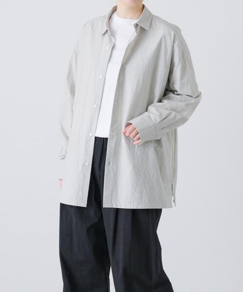 かぐれ（kagure）/『ユニセックス』コットンレギュラーカラーボックスシャツ ユニセックス』コットンレギュラーカラーボックスシャツ（シャツ