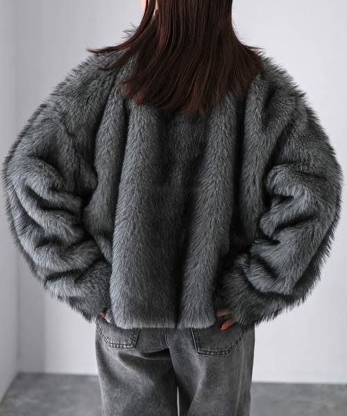 セール】ダブルジップミックスファーコート（その他アウター