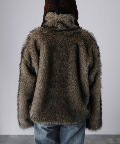 セール】ダブルジップミックスファーコート（その他アウター