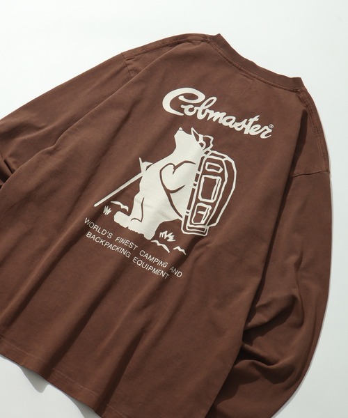 COBMASTER（コブマスター）の「【COBMASTER/コブマスター】 ピグメント加工 ロゴプリント クルーネック ロンT（Tシャツ/カットソー・メンズ・ナチュラル/ホワイト/ブラック/ブラウン・M(38)/L(40)/XL(42)）」の3枚目の写真