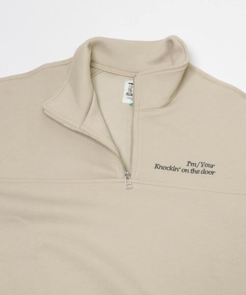 URBAN RESEARCH DOORS（アーバンリサーチドアーズ）の「『WEB/一部店舗限定』『セットアップ対応』ハーフジップダンボールプルオーバー(KIDS)（スウェット・キッズ・ベージュ/ブラック/グレー・150）」の5枚目の写真