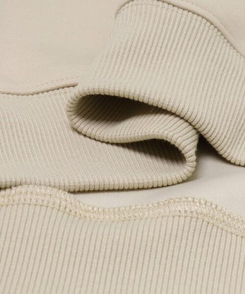 URBAN RESEARCH DOORS（アーバンリサーチドアーズ）の「『WEB/一部店舗限定』『セットアップ対応』ハーフジップダンボールプルオーバー(KIDS)（スウェット・キッズ・ベージュ/ブラック/グレー・150）」の8枚目の写真