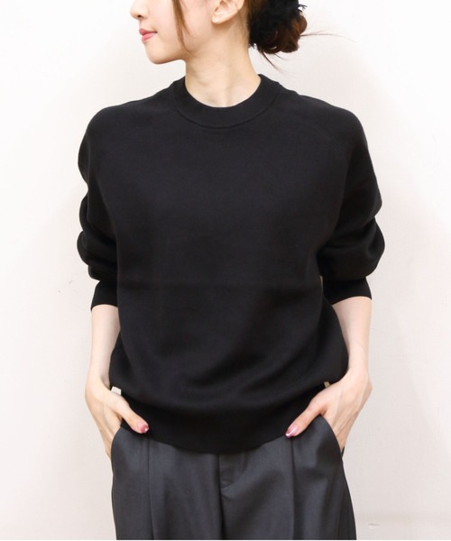 RYE TENDER(ライテンダー)の「RYE TENDER/ライテンダー マディソンセーター MADISON SWEATER(ニット/セーター・メンズ・ブラック/ヘザーグレー・2/1/0)」の2枚目の写真