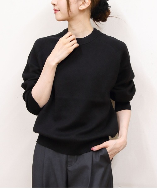 RYE TENDER(ライテンダー)の「RYE TENDER/ライテンダー マディソンセーター MADISON SWEATER(ニット/セーター・メンズ・ブラック/ヘザーグレー・2/1/0)」の7枚目の写真