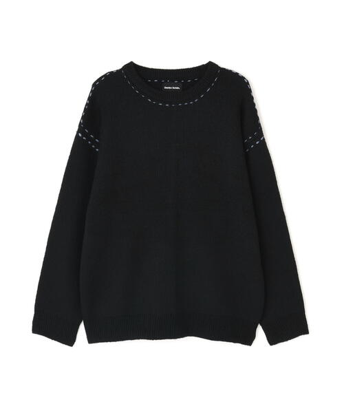 DANKE SCHON（ダンケシェーン）の「【WEB&DEPOT限定】DankeSchon/ダンケシェーン/ST KNIT CREWNECK（ニット/セーター・メンズ・ホワイト/ブラック/チャコールグレー・L/M/XL）」の6枚目の写真