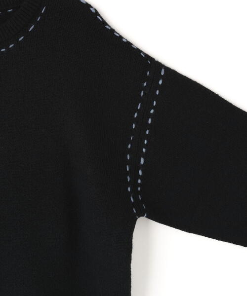 DANKE SCHON（ダンケシェーン）の「【WEB&DEPOT限定】DankeSchon/ダンケシェーン/ST KNIT CREWNECK（ニット/セーター・メンズ・ホワイト/ブラック/チャコールグレー・L/M/XL）」の8枚目の写真