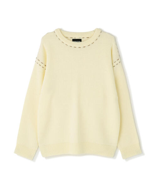DANKE SCHON（ダンケシェーン）の「【WEB&DEPOT限定】DankeSchon/ダンケシェーン/ST KNIT CREWNECK（ニット/セーター・メンズ・ホワイト/ブラック/チャコールグレー・L/M/XL）」の13枚目の写真