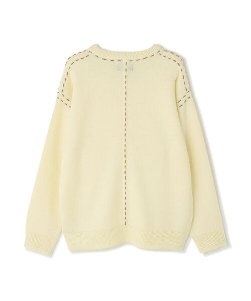 DANKE SCHON（ダンケシェーン）の「【WEB&DEPOT限定】DankeSchon/ダンケシェーン/ST KNIT CREWNECK（ニット/セーター・メンズ・ホワイト/ブラック/チャコールグレー・L/M/XL）」の5枚目の写真