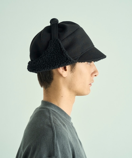 VICTIM(ヴィクティム)の「VICTIM ヴィクティム / ×CA4LA BOA CAP カシラコラボレーションボアキャップ / VTM-25-A-101(キャップ・メンズ・ブラック・FREE)」の3枚目の写真