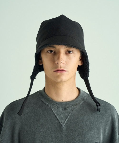 VICTIM(ヴィクティム)の「VICTIM ヴィクティム / ×CA4LA BOA CAP カシラコラボレーションボアキャップ / VTM-25-A-101(キャップ・メンズ・ブラック・FREE)」の4枚目の写真