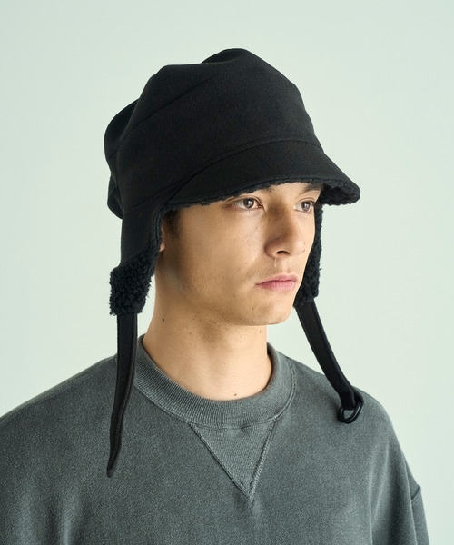 VICTIM(ヴィクティム)の「VICTIM ヴィクティム / ×CA4LA BOA CAP カシラコラボレーションボアキャップ / VTM-25-A-101(キャップ・メンズ・ブラック・FREE)」の5枚目の写真