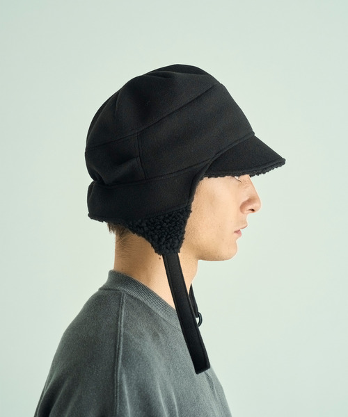 VICTIM(ヴィクティム)の「VICTIM ヴィクティム / ×CA4LA BOA CAP カシラコラボレーションボアキャップ / VTM-25-A-101(キャップ・メンズ・ブラック・FREE)」の6枚目の写真