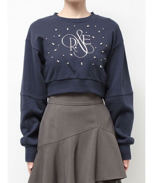 RESEXXY（リゼクシー）の「ニュアンスロゴスウェットプルオーバー（スウェット・レディース・グレー/イエロー/ネイビー・FREE）」の18枚目の写真