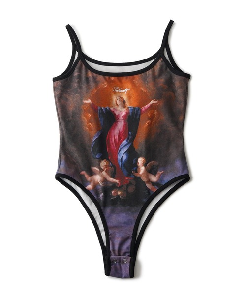 Subciety(サブサエティ)の「【WOMEN】Camisole bodysuit(キャミソール・レディース・カモフラージュ/マルチ/ブラック・FREE)」の5枚目の写真