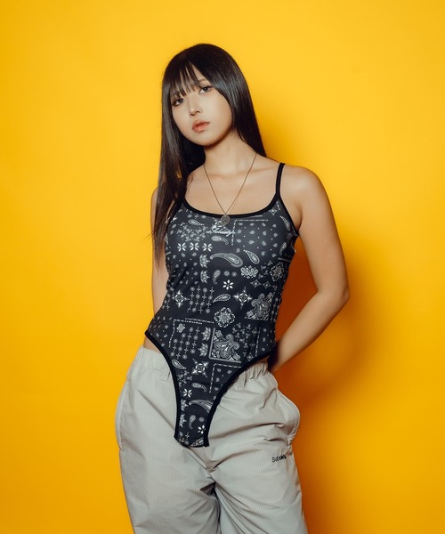 Subciety(サブサエティ)の「【WOMEN】Camisole bodysuit(キャミソール・レディース・カモフラージュ/マルチ/ブラック・FREE)」の10枚目の写真