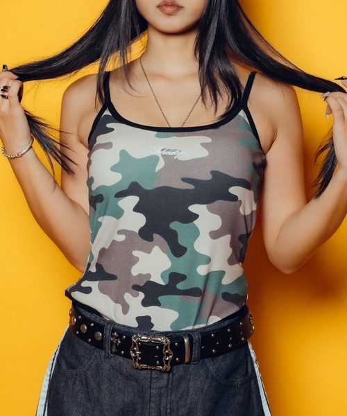 Subciety(サブサエティ)の「【WOMEN】Camisole bodysuit(キャミソール・レディース・カモフラージュ/マルチ/ブラック・FREE)」の18枚目の写真