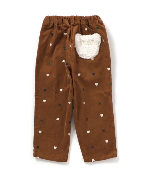apres les cours（アプレレクール）の「【リンク】tiny bear 刺繍パンツ（その他パンツ・キッズ・レッド/キャメル・120/110/100/90/80）」の4枚目の写真