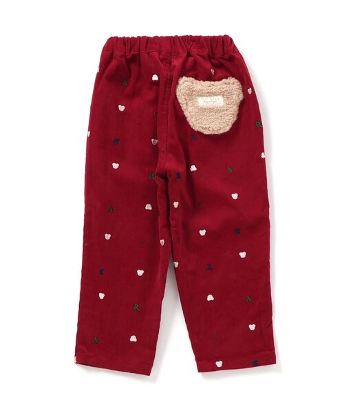 apres les cours（アプレレクール）の「【リンク】tiny bear 刺繍パンツ（その他パンツ・キッズ・レッド/キャメル・120/110/100/90/80）」の12枚目の写真