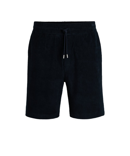 BOSS(ボス)の「レギュラーフィット ショートパンツ コットンタオル(その他パンツ・メンズ・ダークブルー/ダークグリーン・XXXL/XXL/XS/M/S/L/XL)」の5枚目の写真
