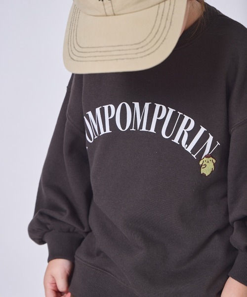 pairmanon（ペアマノン）の「【ハローキティ】【ポムポムプリン】ユニセックス カレッジ風ロゴ 裏毛スウェット（スウェット・キッズ・ブラウン/ネイビー・100/110/120/130/140/150/90）」の7枚目の写真